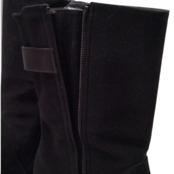 Stuart Weitzman "Downpour" Black Gore-Tex Wedge Boots - Size 9M Waterproof - Picture 8 of 16